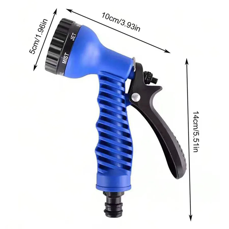 Tuyau magique extensible 25FT-200FT Conception légère Pistolet à 7 fonctions de pulvérisation d'eau Matériaux durables Outils d'arrosage pour la maison et le jardin