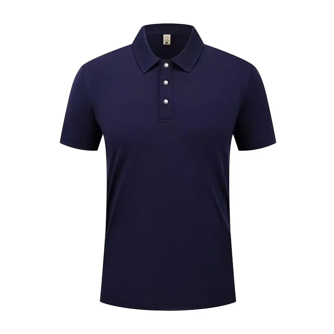 Summer Casual Sports Quick-drying Lapel Short-sleeved POLO Shirt 23 Solid Color Shirt Cycling Suit Fitness Suit For Men S-4XL