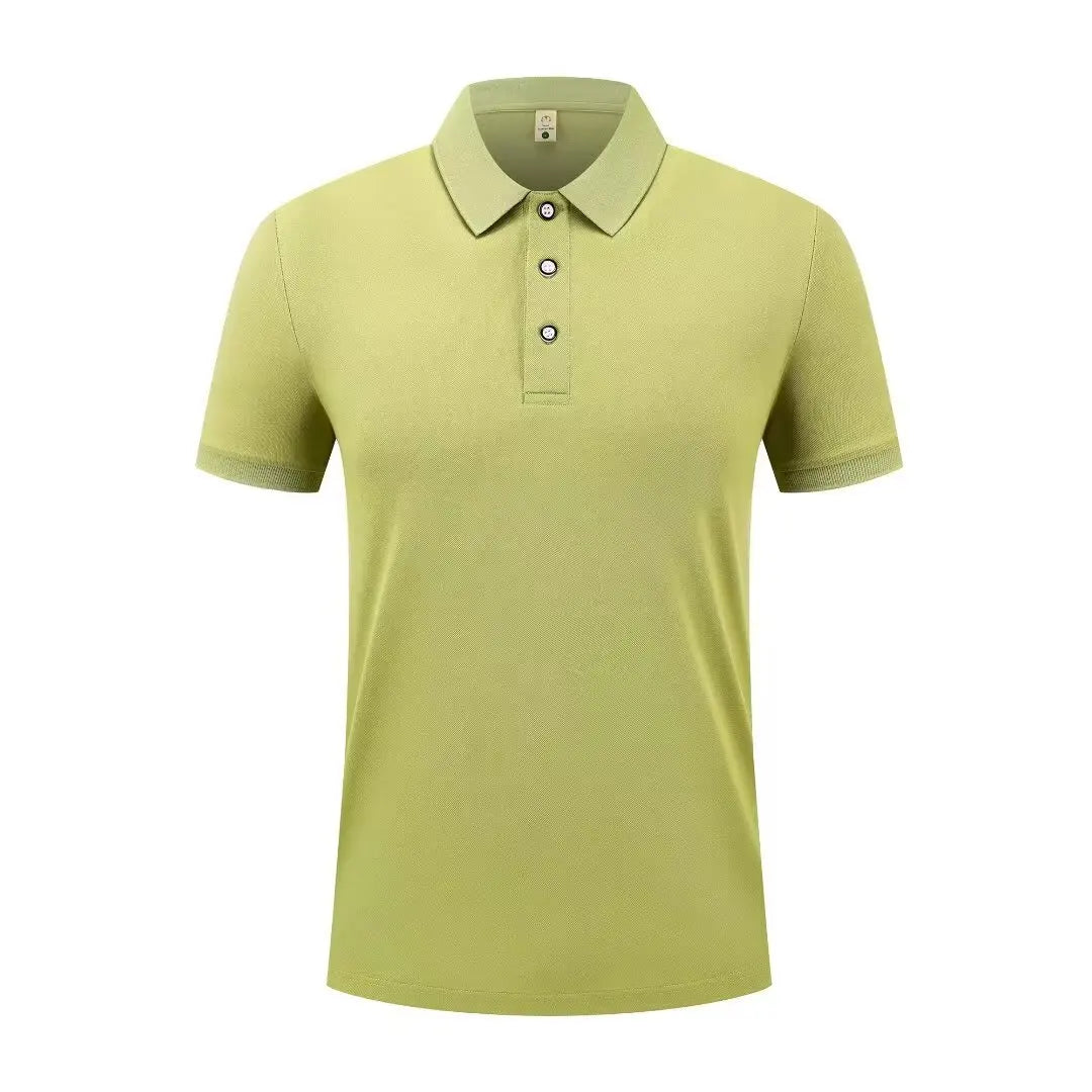 Summer Casual Sports Quick-drying Lapel Short-sleeved POLO Shirt 23 Solid Color Shirt Cycling Suit Fitness Suit For Men S-4XL