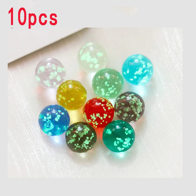 10 30 Pcs Luminous Glass Balls Toy 16mm Small Marbles Toys Pinball Machine Beads For Console Game