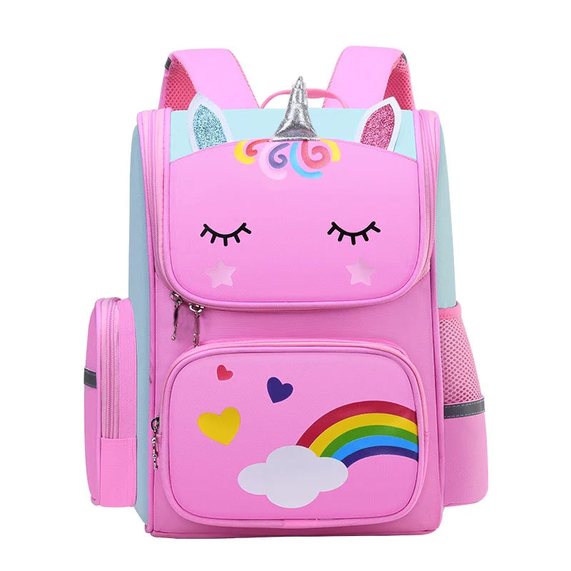 Kinderrucksack für Mädchen Einhorn Kinderrucksack Regenbogenaugen Schultasche Teenager Mädchen Rucksack für Reisen Wasserdicht Mochilas