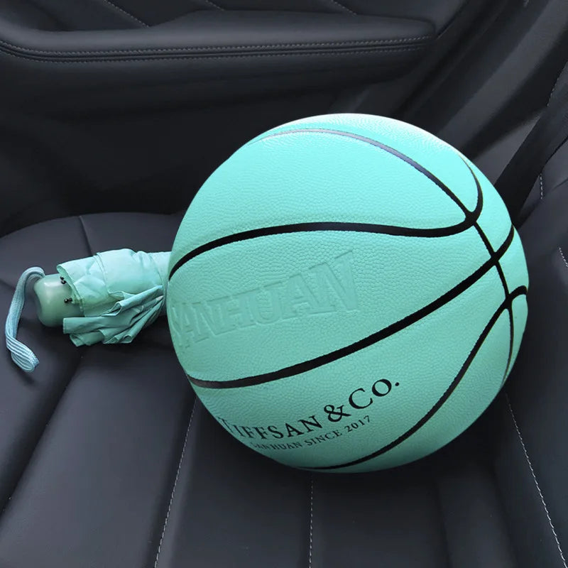Ballon de basket silencieux taille 7# Dribble intérieur en mousse sans air rainurée Ballon de basket silencieux Dribble extérieur Entraînement Ballon Kobe Cadeau