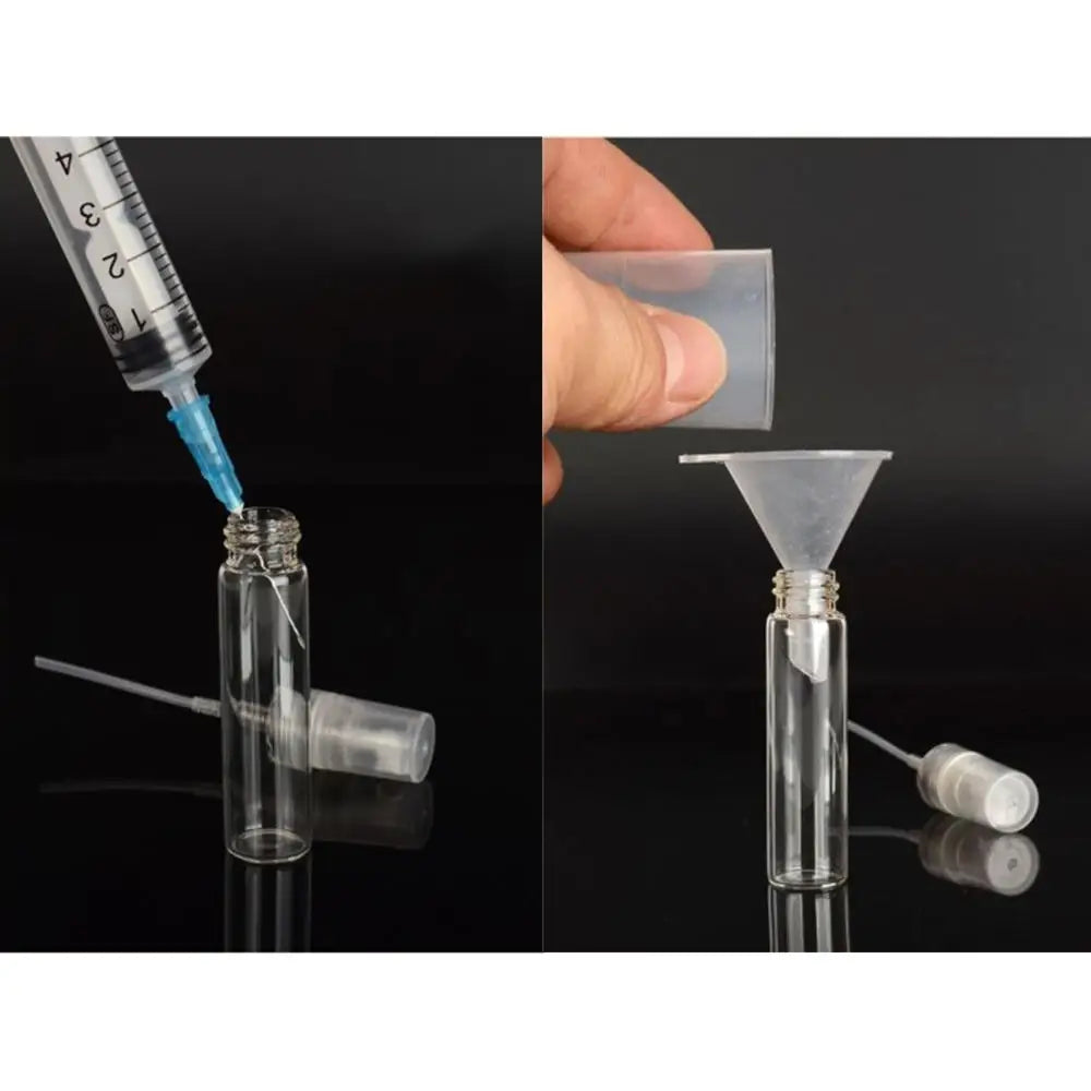 Flacon de parfum vide portable en verre de 5/10 ml pour voyage, cosmétiques, rangement, flacon de rechange.