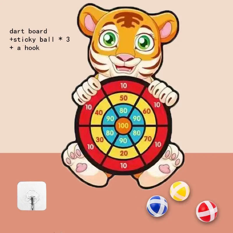 Kit de panier de basket pour enfants, dessin animé, animaux créatifs, support de basket-ball, jeu de sport d'extérieur et d'intérieur pour enfants