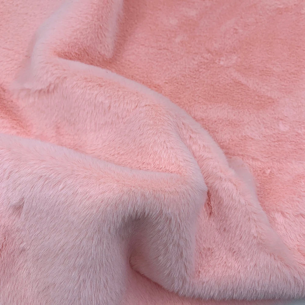 10mm Pile Length Fur Fabric Polyester Imitation Fur Fabrics Handmade DIY Encryption Thickening Fake Rabbit Hair Fur Plush Fabric