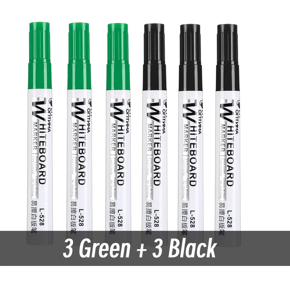 1/20pcs Erasable Whiteboard Marker Pen Blackboard Marker Teaching Chalk for Glass Ceramics Office School Art Marker Stationery