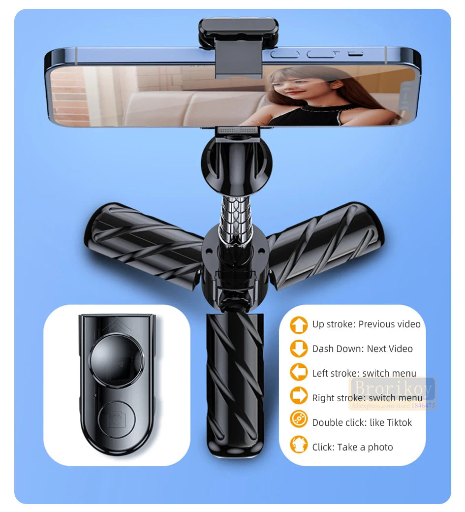 Tragbares Mini-Kamera Bluetooth Wireless Selfie Stick Stativ mit Fernbedienung für iPhone 14 13 12ProMax Smartphone Selfiestick Einbeinstativ
