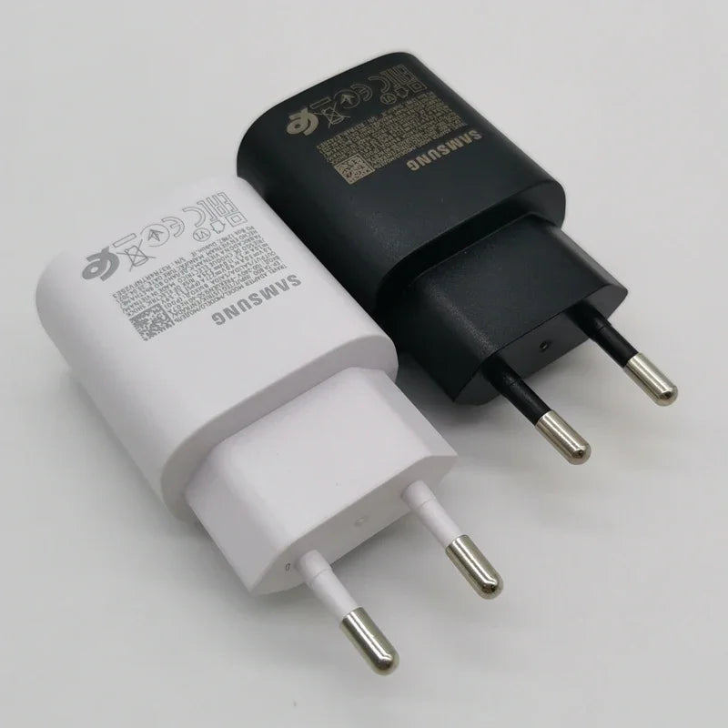 Samsung M55 M54 F55 A36 A16 5G 25W Ladegerät Super Fast Charge Adapter für Galaxy S25 S24 S23 S22 S21 S20 Note20 Ultra Note10 Plus
