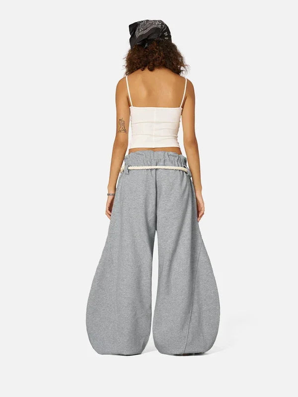 2025 Neue weite Knife Pants, fließend, Street Dance, American Hip Hop, Herbst/Winter Design, Damen locker geschnittene Freizeit-Sporthose