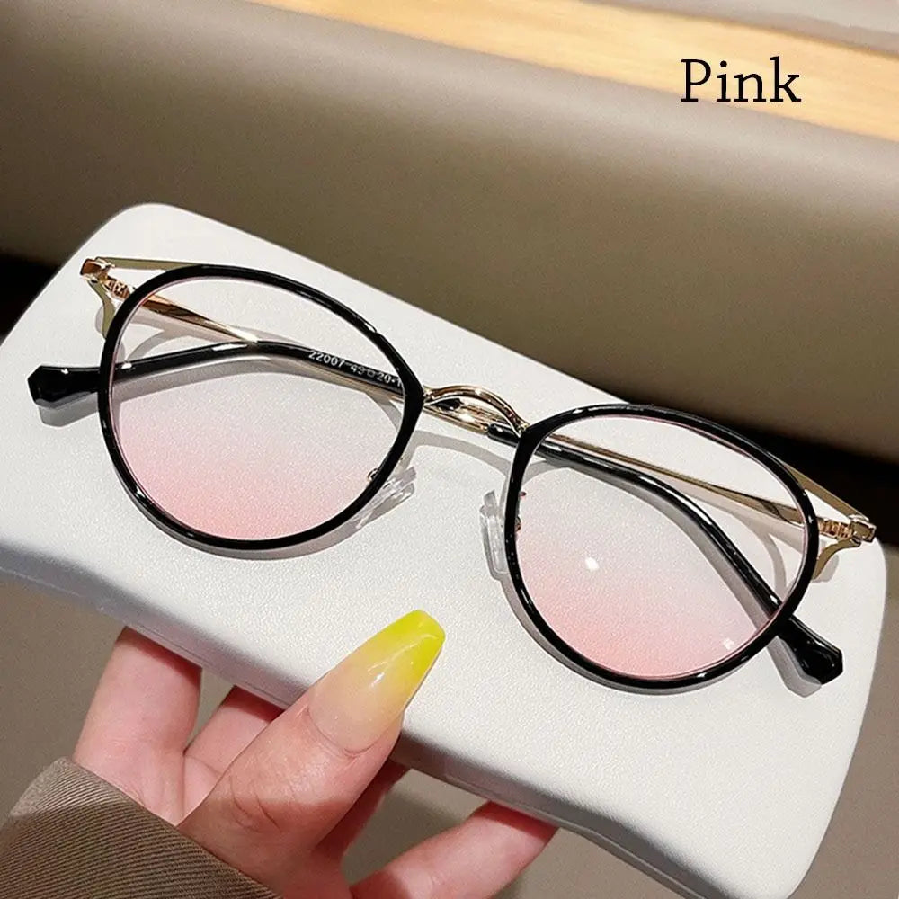 2022 Tendances Femmes Bureau Anti Lumière Bleue Lunettes d'ordinateur Surdimensionnées Œil de Chat Femme Bloqueur de Lumière Bleue Grandes Lunettes Monture en Alliage