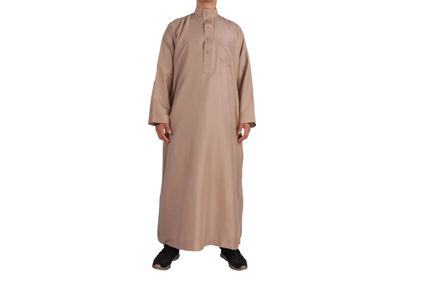 Muslim Fashion Abayas for Men Solid Crew Neck Jubba Thobe Loose Casual Robe Saudi Arabic Kaftan Pakistan Caftan Islamic Clothing