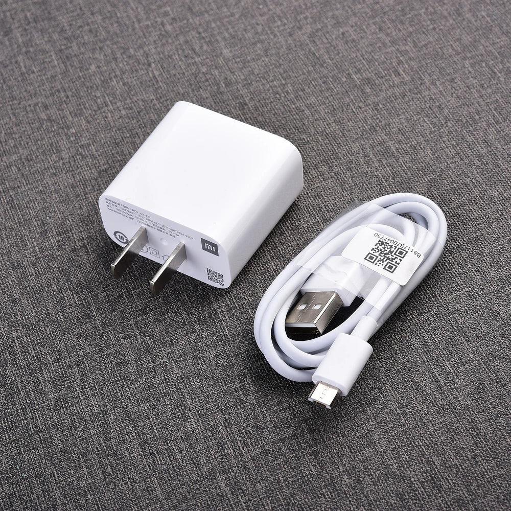 Original Xiaomi Redmi 10A 9A 8A 7A 12C 10W Charger 5V2A EU US Power Adapter USB Type C/Micro Cable For Mi 5 6 7 8 9 POCO C55 C40