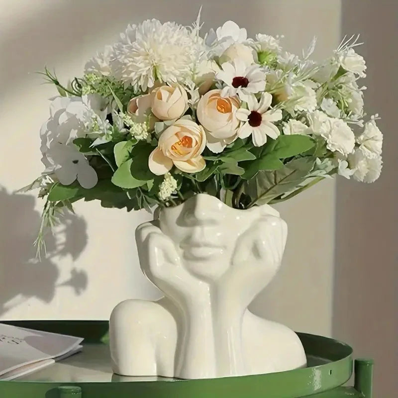 Multifunktionaler Schreibtisch-Organizer, kreative menschliche Körperform-Vase, Make-up-Pinsel- und Stifthalter, Statuen-Ornament, Heim- und Bürodekoration