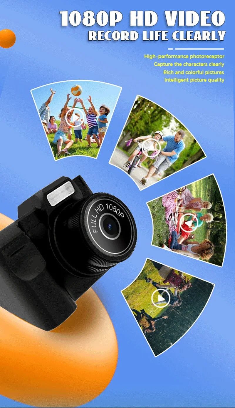 Lenovo Mini-Daumenkamera mit HD-Objektiv für Schüler zum Fotografieren Kompakt Tragbar mit Telefonübertragungsfunktion Geschenk
