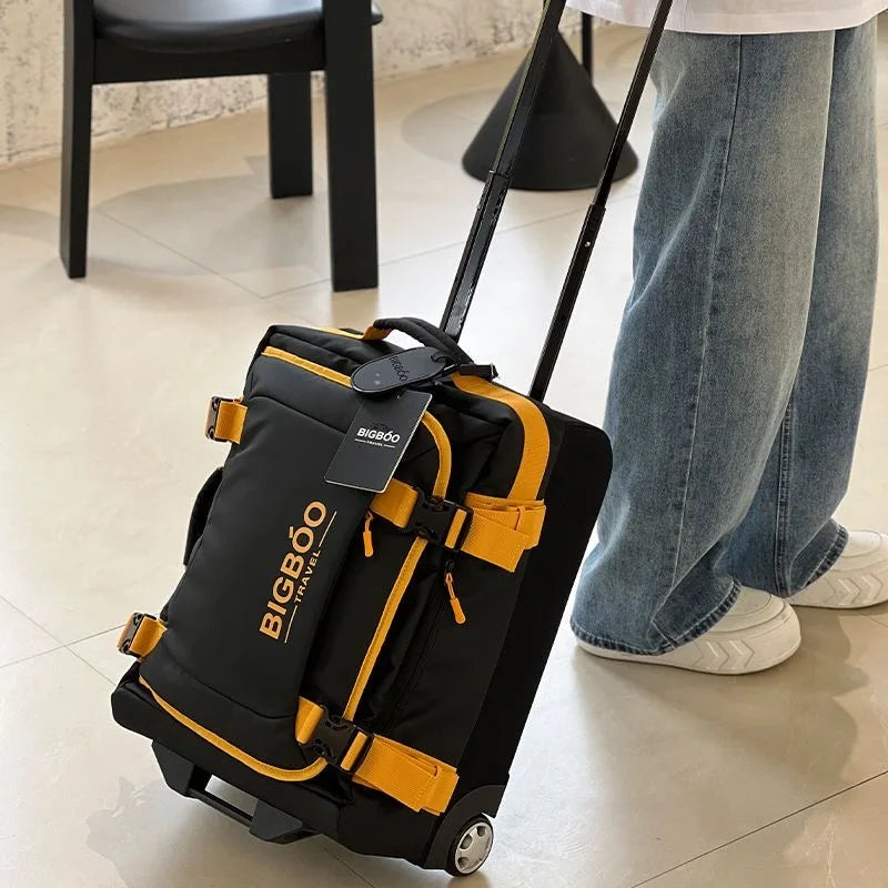 Multi-functional luggage large-capacity trolley bag directional wheel suitcase oxford handle bag 20/24/28-inch carry-on suitcase