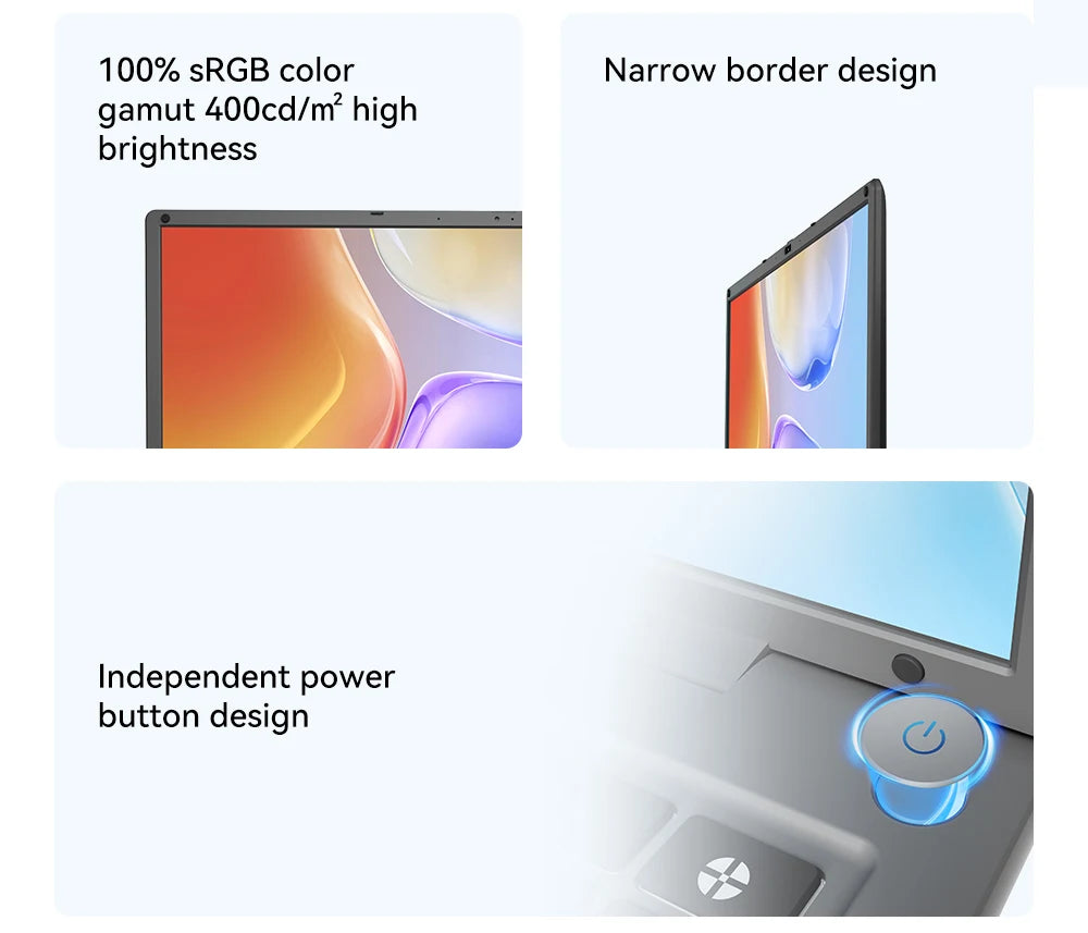 Ordinateur portable 16 pouces avec Intel Core i5 1240P Écran IPS 2.5K Windows 11 Ordinateur portable Adreamer Portable 16 Go de RAM 1 To de SSD