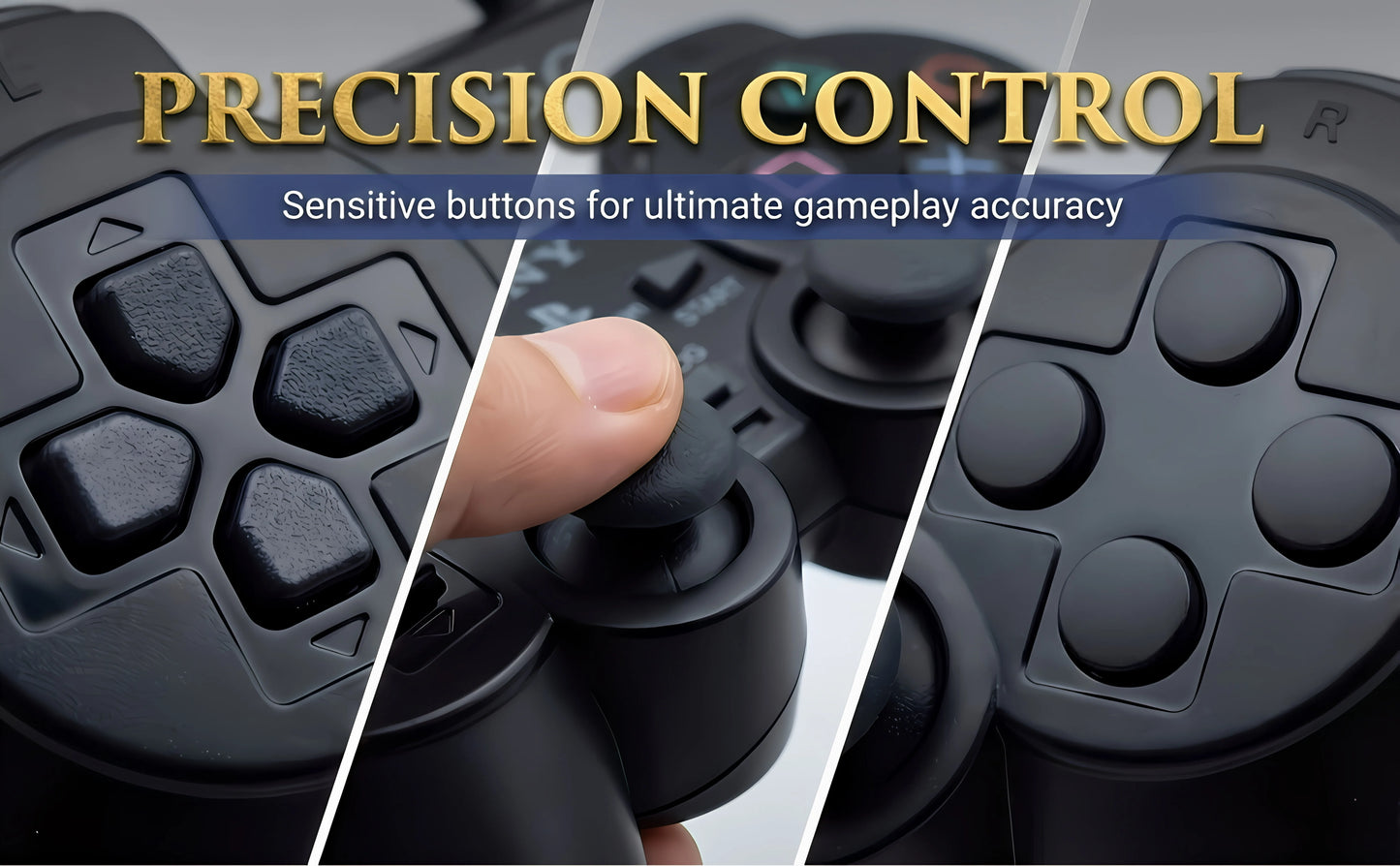 Kabelgebundener PS2 Controller Gamepad für PlayStation 2 Game-Joystick