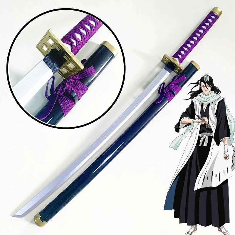 Épée Katana Anime Bleach Taille Réelle Lame en Bois Ninja Accessoire de Cosplay Anime Bleach Épée de Samouraï Japonaise Toushirou Jouet pour Enfants