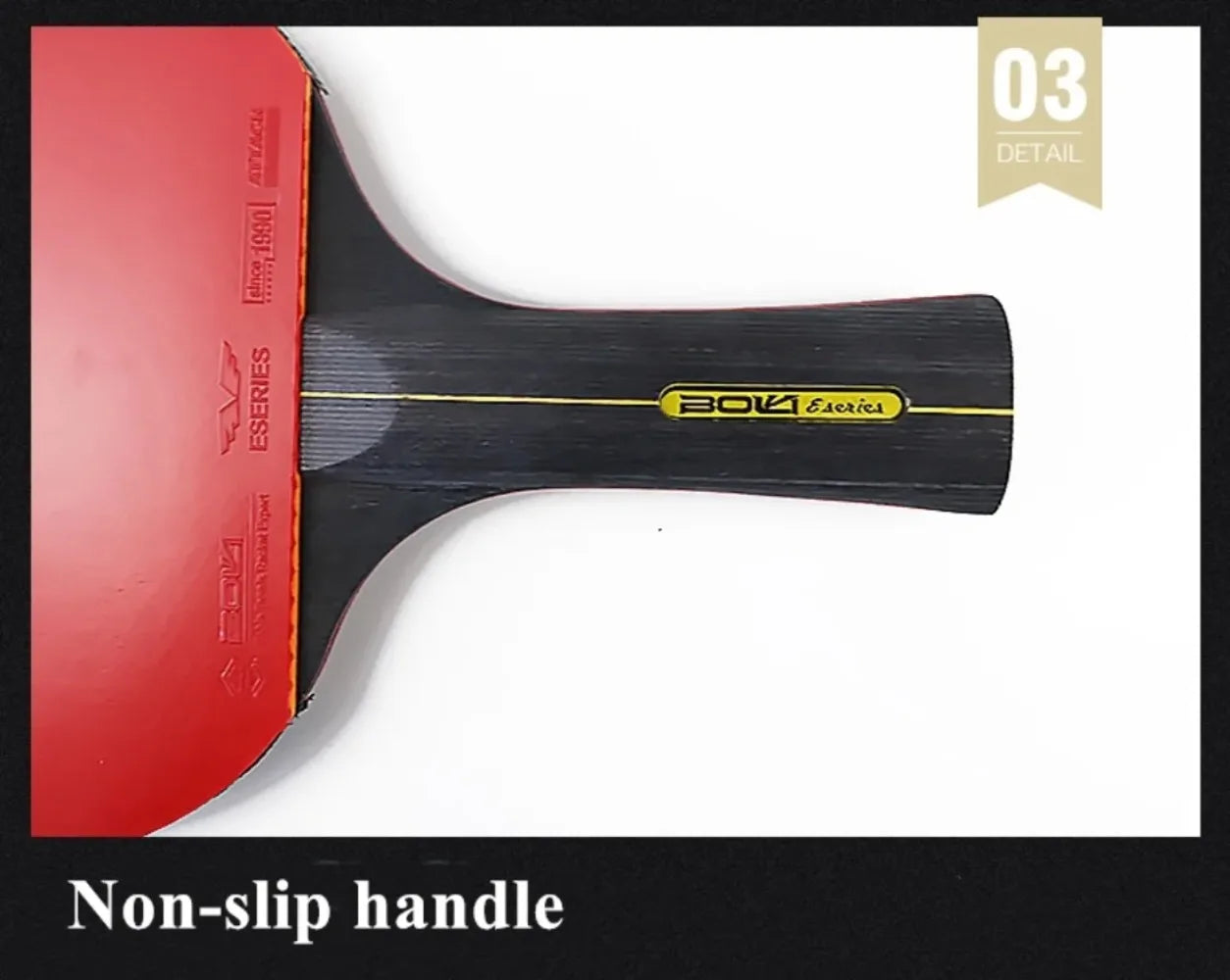 5/6 Sterne Tischtennisschläger 2 Stück Professionelles Tischtennis-Schlägerset Noppen-innen Belag Hochwertiges Holzschläger mit Tasche