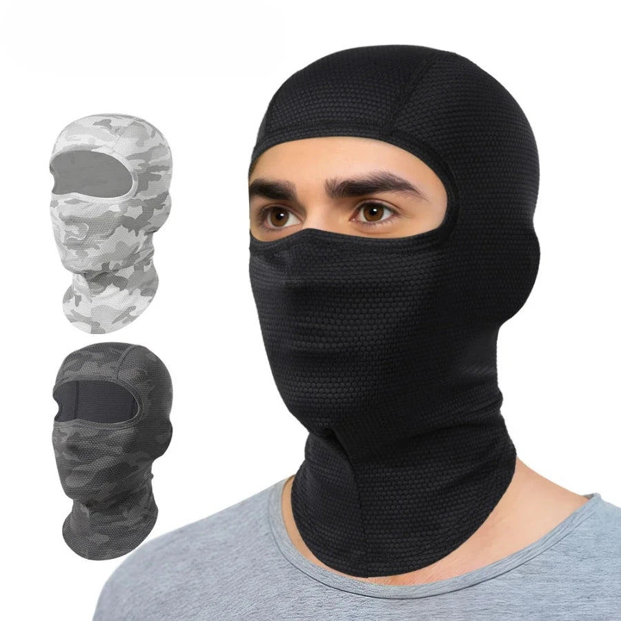 Masque intégral de refroidissement moto, cagoule respirante d'été pour motard, cache-cou pour motocross, casque de cyclisme, couvre-chef