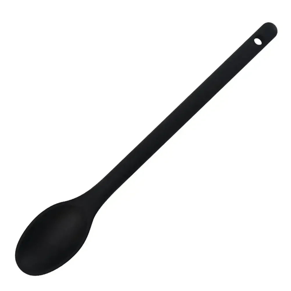 Salad Mixing Spoon Nonstick Silicone Cooking Spoon Long Handle Spoon Baking Spoons Salad Stirring Mixing Serving Scoop Cuchara