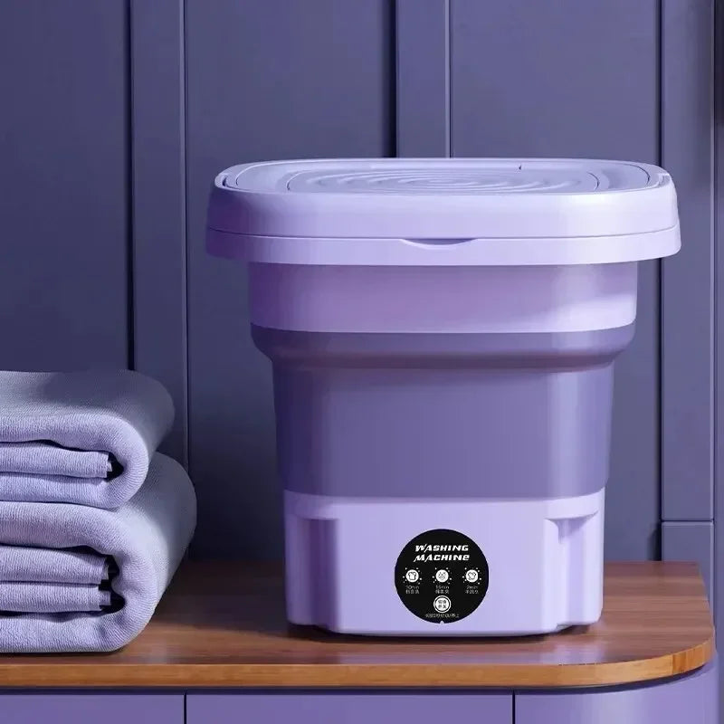 8L Faltbare Waschmaschine mit Schleudertrockner für Wohnungen, Reisen, tragbar, für Socken, Unterwäsche, Slips, Babykleidung
