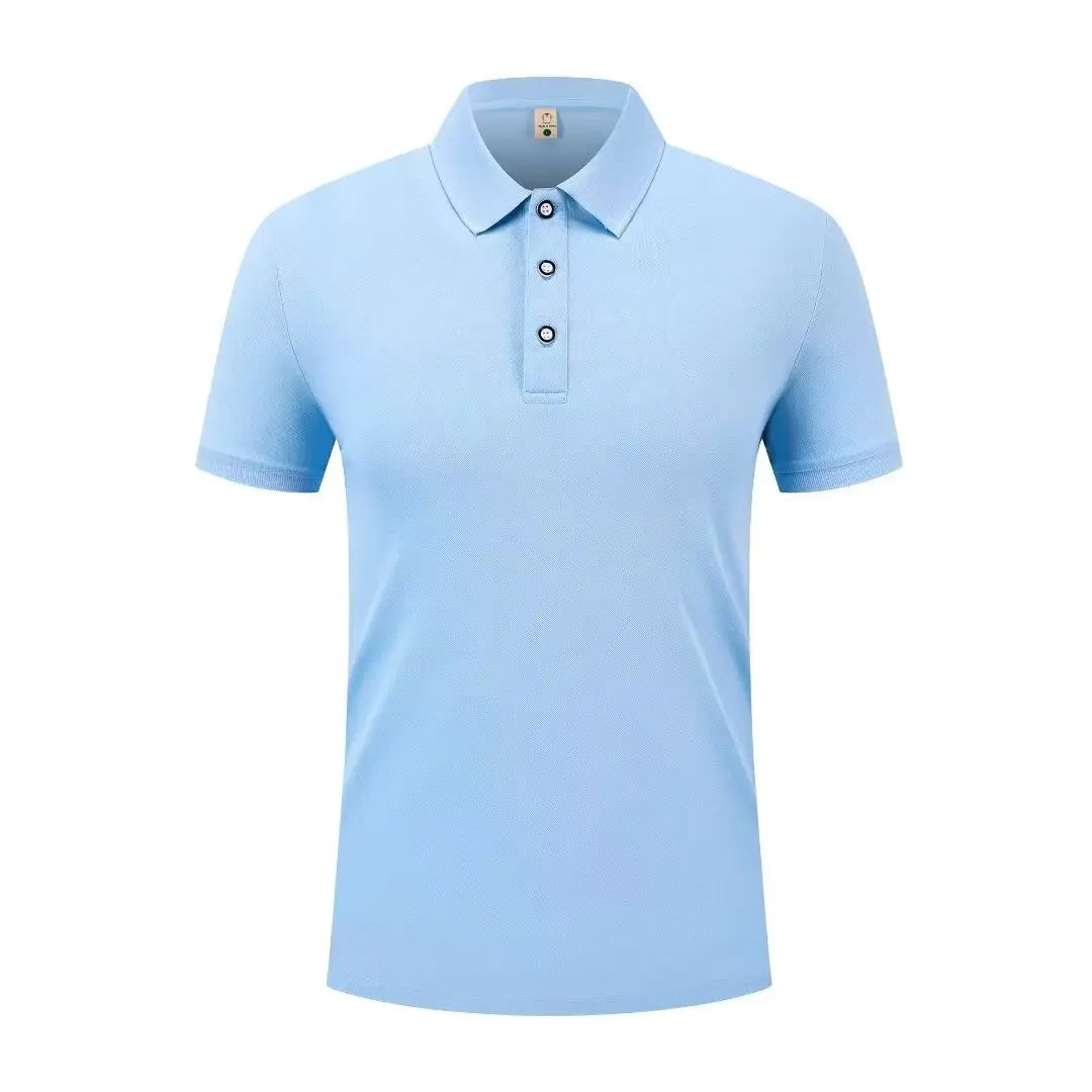 Summer Casual Sports Quick-drying Lapel Short-sleeved POLO Shirt 23 Solid Color Shirt Cycling Suit Fitness Suit For Men S-4XL