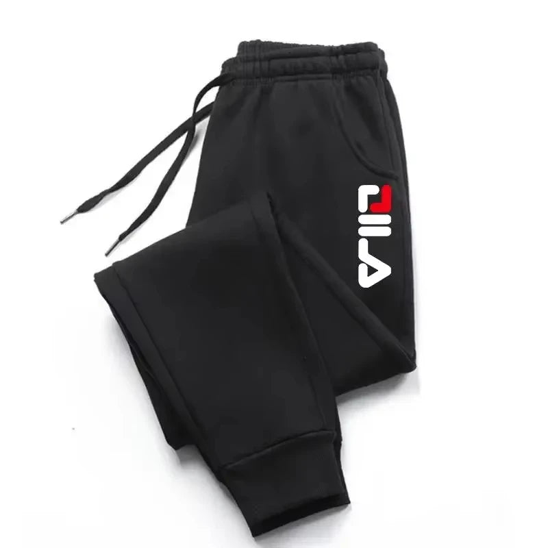 Pantalon de jogging décontracté homme automne hiver avec cordon de serrage, en molleton, pour l'entraînement, la course, la gym, le fitness ou le sport