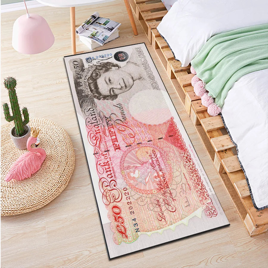 VIKAMA Kreativer langer Schlafzimmer-Bettteppich, Wohnzimmer, rechteckiger Eingangsbereich, Korridor, Erkerfenster, rutschfeste Fußmatte