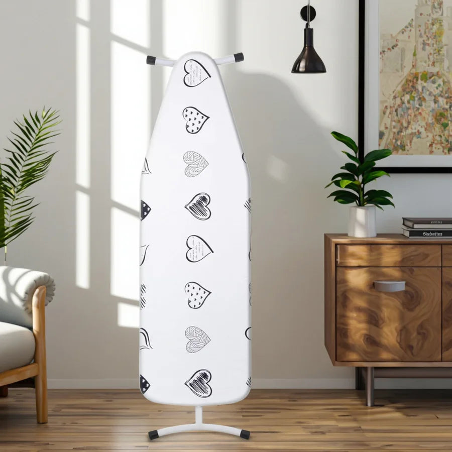 MZXcuin Ironing Board Covers (140x50 cm) Drawstring Tightening with Thick Felt Padding, Easy Fit, Scorch Resistant