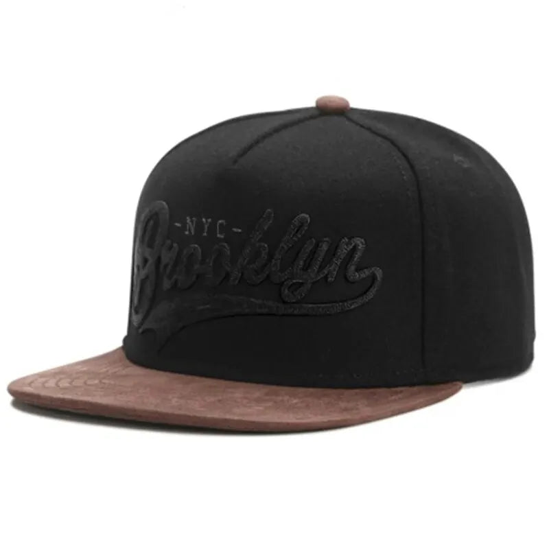 Casquettes de baseball décontractées unisexes Brooklyn brodées Hip-hop réglables pour l'extérieur Chapeau de soleil