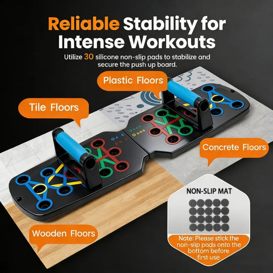 Men's portable multi-functional push-up board bodybuilding fitness training equipment girls' home foldable fat-burning equipment