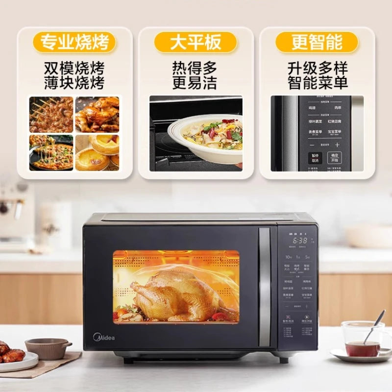 Midea Mikrowellen-Dampfgarer 3-in-1 Haushalt Flach Klein Mini Eine Person