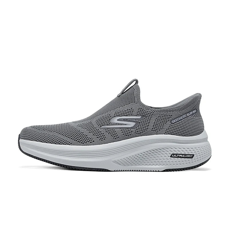 Skechers Chaussures Homme Chaussures de marche sans lacets pour hommes Légères Respirantes Chaussures de sport décontractées d'extérieur Baskets zapatillas hombre