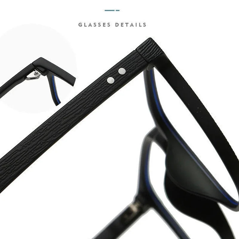 Modedesign photochrome Myopiebrillen für Herren Damen Luxus Anti-Blaulicht-Brillen Unisex Augenschutzbrillen