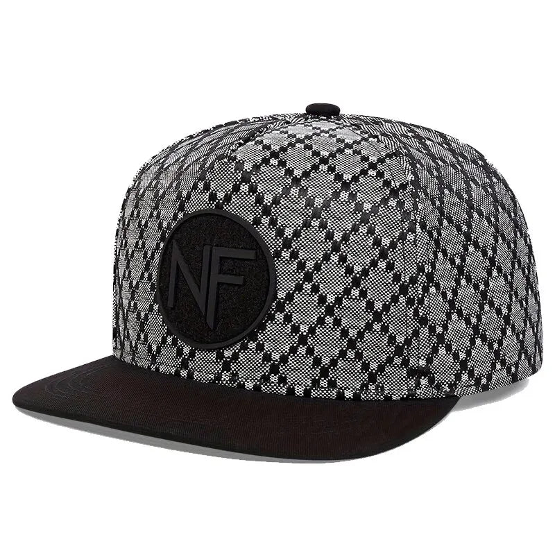 Unisex NF-Buchstaben-Stickerei-Hip-Hop-Mützen Frühling und Herbst Outdoor Verstellbare Freizeit-Baseballkappen Sonnencremehut