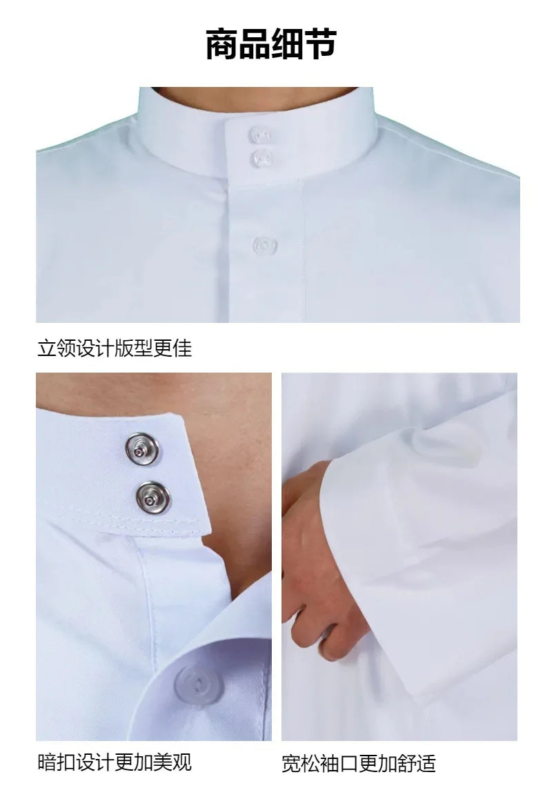 Neu 2025 Naher Osten Muslim Männer Kleid Langarm Jubba Thobe Ramadan Eid Dishdasha Robe Muslimisch Islamische Kaftane Arabische Kleidung