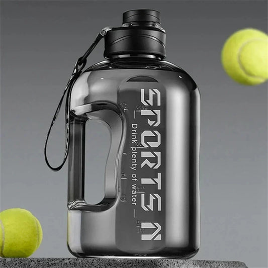 1pc Large Capacity Water Bottle 1.7L/2.7L Sports Water Bottle with Straw Portable Camping Gym Cycling Cup for Sports and Fitness