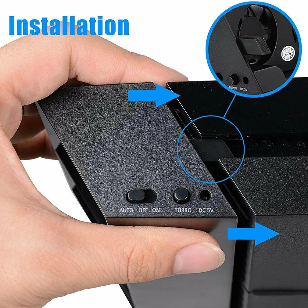 Ventilateur de refroidissement Refroidisseur DC 5V pour console de jeu Sony PS4 Pro Slim Playstation Play Station PS 4 Réfrigérateur USB Ventilateur Portable