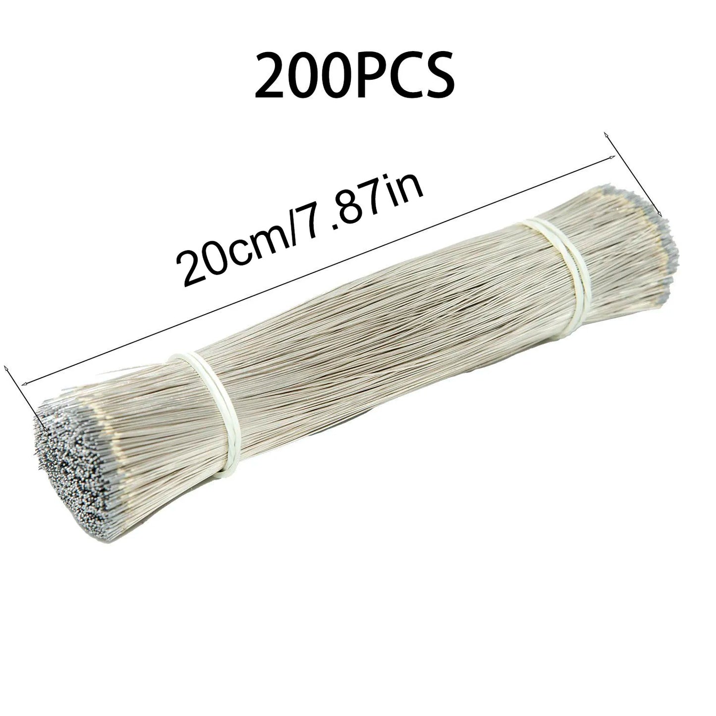 200PCS Fil de soudure LED néon couleur argent, fil émaillé, connecteur central pour soudure de lampe néon 12V/24V