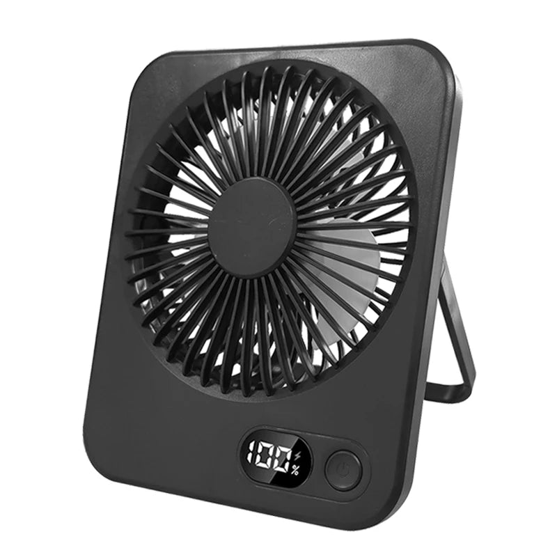 Mini ventilateur portable USB, ventilateur de bureau rechargeable, ventilateur de table pour bureau, ventilateur mural 5 vitesses, ventilateur de bureau, ventilateur portable pour étudiants, bureau, maison