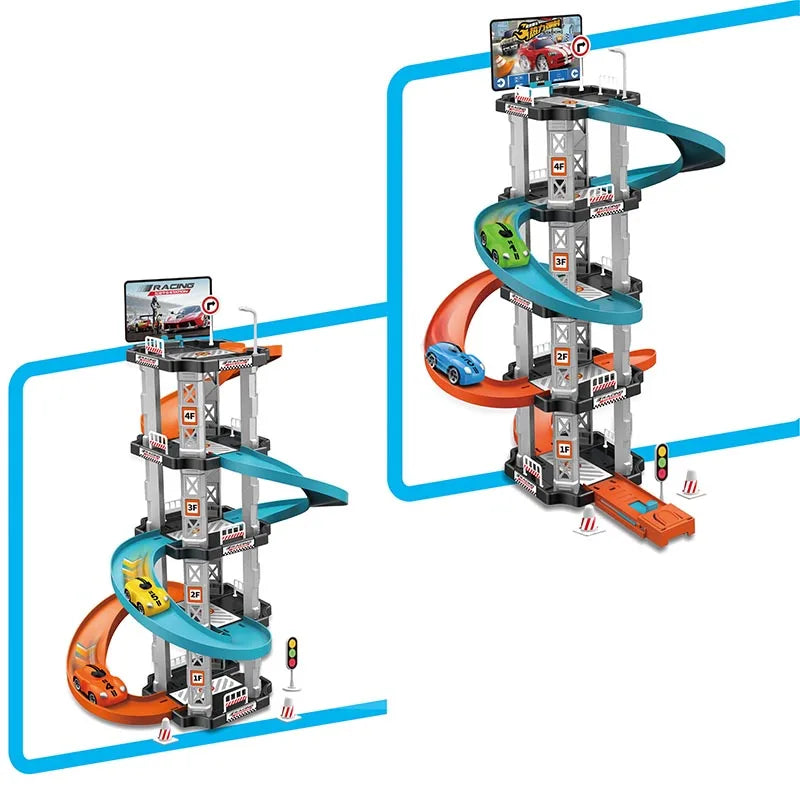 Race Track Car Ramp Toy Educational Game For Boys Children Racing Gliding Track Toys Puzzle Gliding Rail Car Park Toy