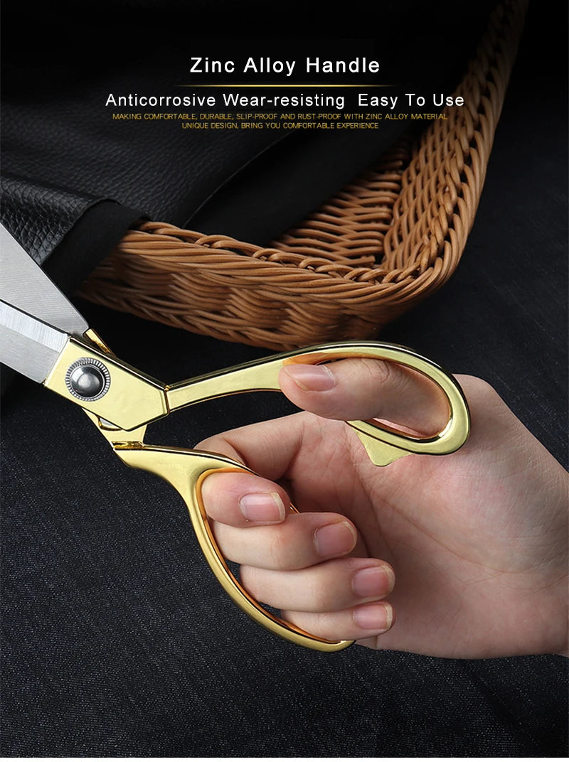Professionelle Nähschere Edelstahl Schneiderschere 8/9/10 Zoll Stoffschere DIY Nähwerkzeuge und Zubehör Schere