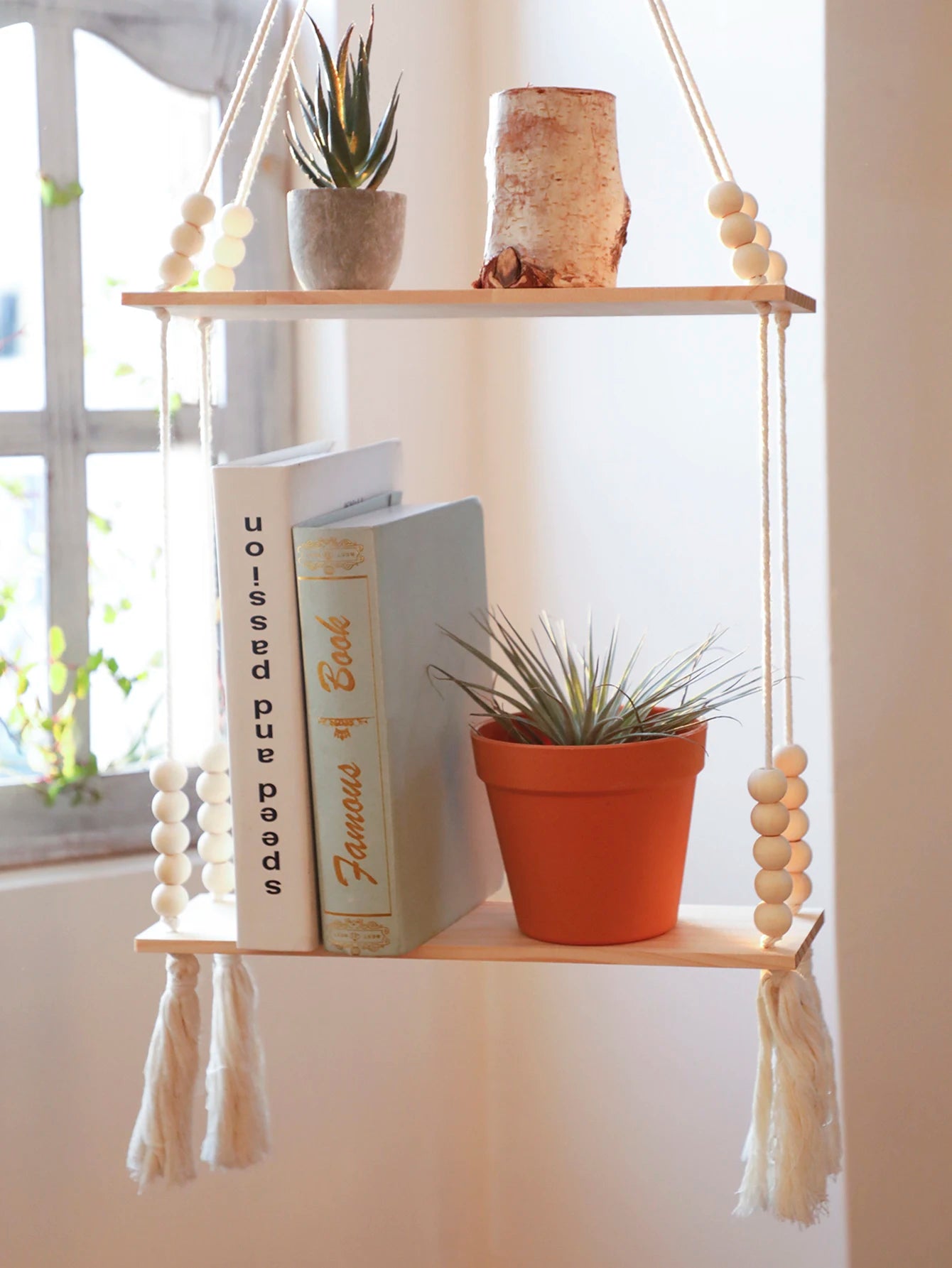 Hölzernes Aufbewahrungsregal Wandregale Pflanzen Wandregal Rustikale Holzregale Schlafzimmer Wohnzimmer Heimdekoration Geschenk