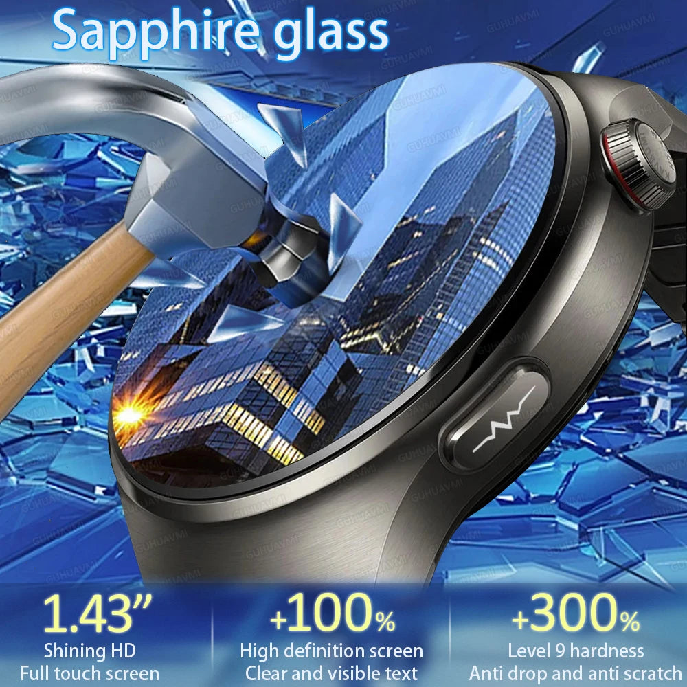 Montre Intelligente de Soins Infirmiers 2025 Montre connectée Santé, oxygène sanguin, lipides sanguins, acide urique, ECG+PPG, température corporelle, appel Bluetooth