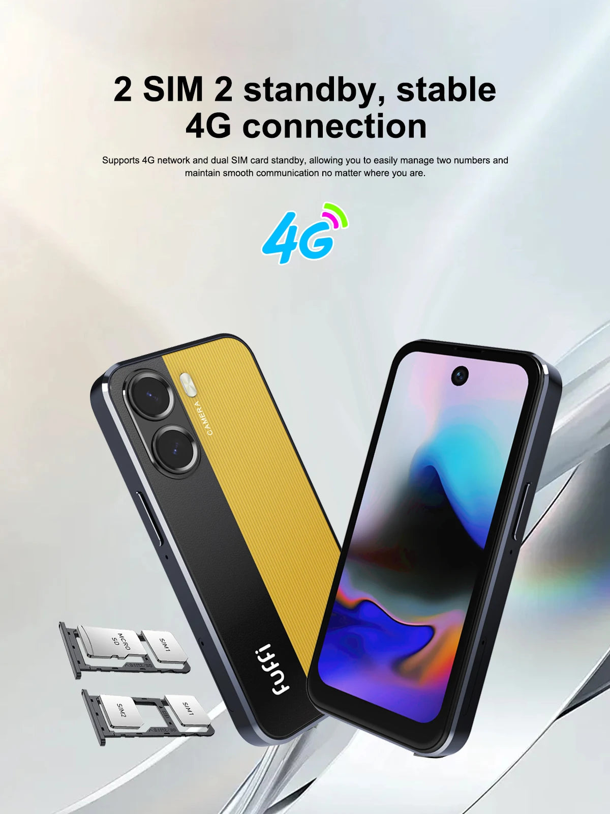 Fuffi-Mini X7 Pro Phone 4G LTE Android10.0 Smartphone 4GB RAM 128GB ROM 4" Display 5MP Camera Dual SIM With Play Store WhatsAPP