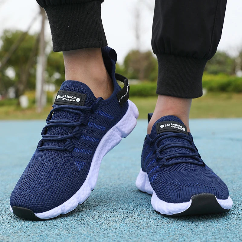 Chaussures de Course Légères pour Hommes Chaussures de Marche en Maille Respirante Nouvelles Chaussures de Sport d'Été en Plein Air Tenis Masculino Baskets Homme