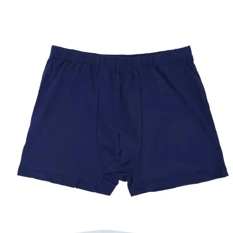 4 Stück 100% Baumwolle Herren Boxershorts Übergröße 8XL-10XL Locker sitzende Unterwäsche Große Größen Weich Atmungsaktiv Scheuerfrei Herren Unterhosen