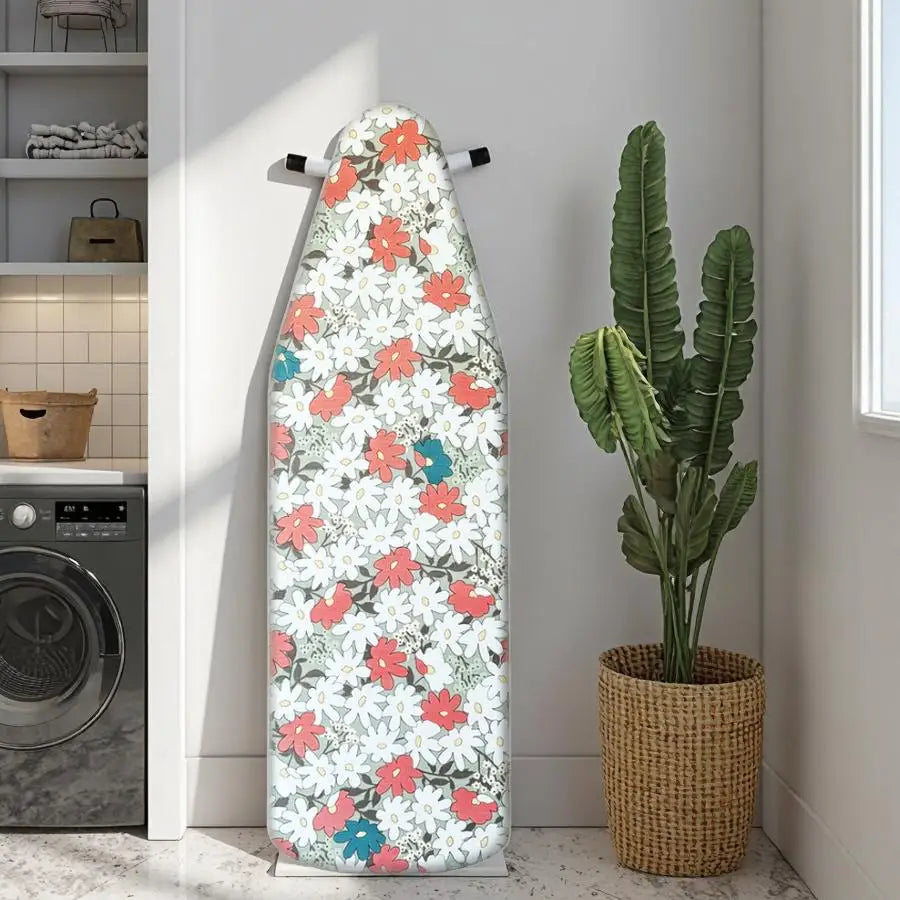 MZXcuin Ironing Board Covers (140x50 cm) Drawstring Tightening with Thick Felt Padding, Easy Fit, Scorch Resistant