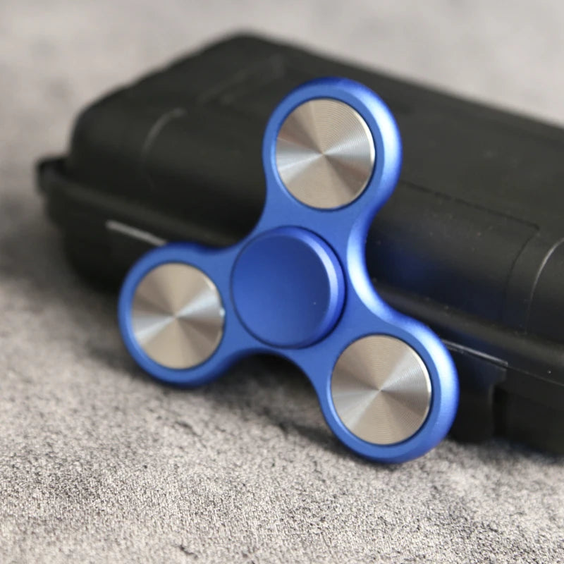 Jouet Fidget Spinner anti-stress en alliage d'aluminium à trois feuilles pour adultes, cadeaux et jouets anti-stress